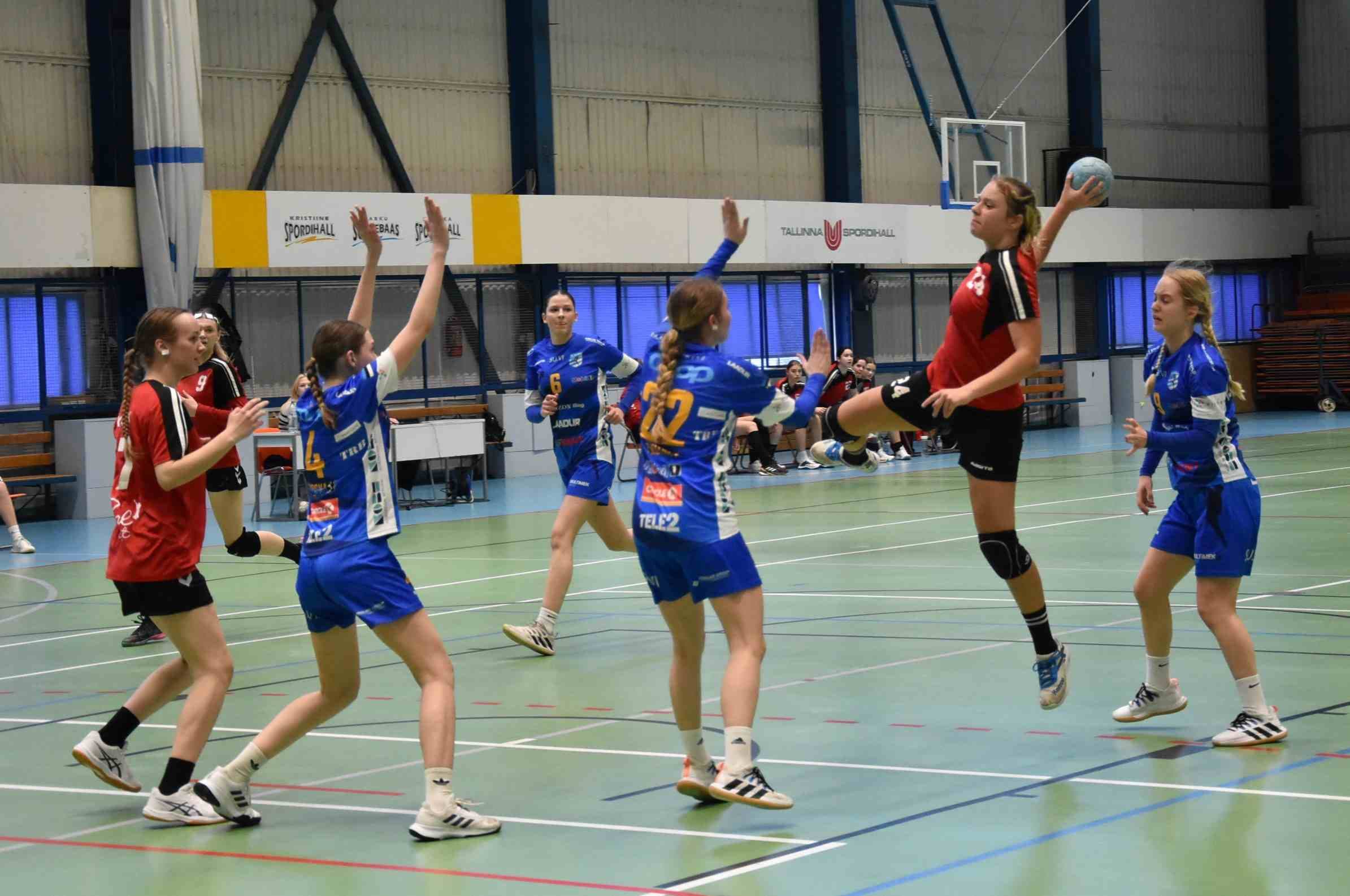 Tütarlaste U18 2025. aasta karikavõistlustel kohtuvad Mustamäe Käsipalliklubi ja KPK Mella