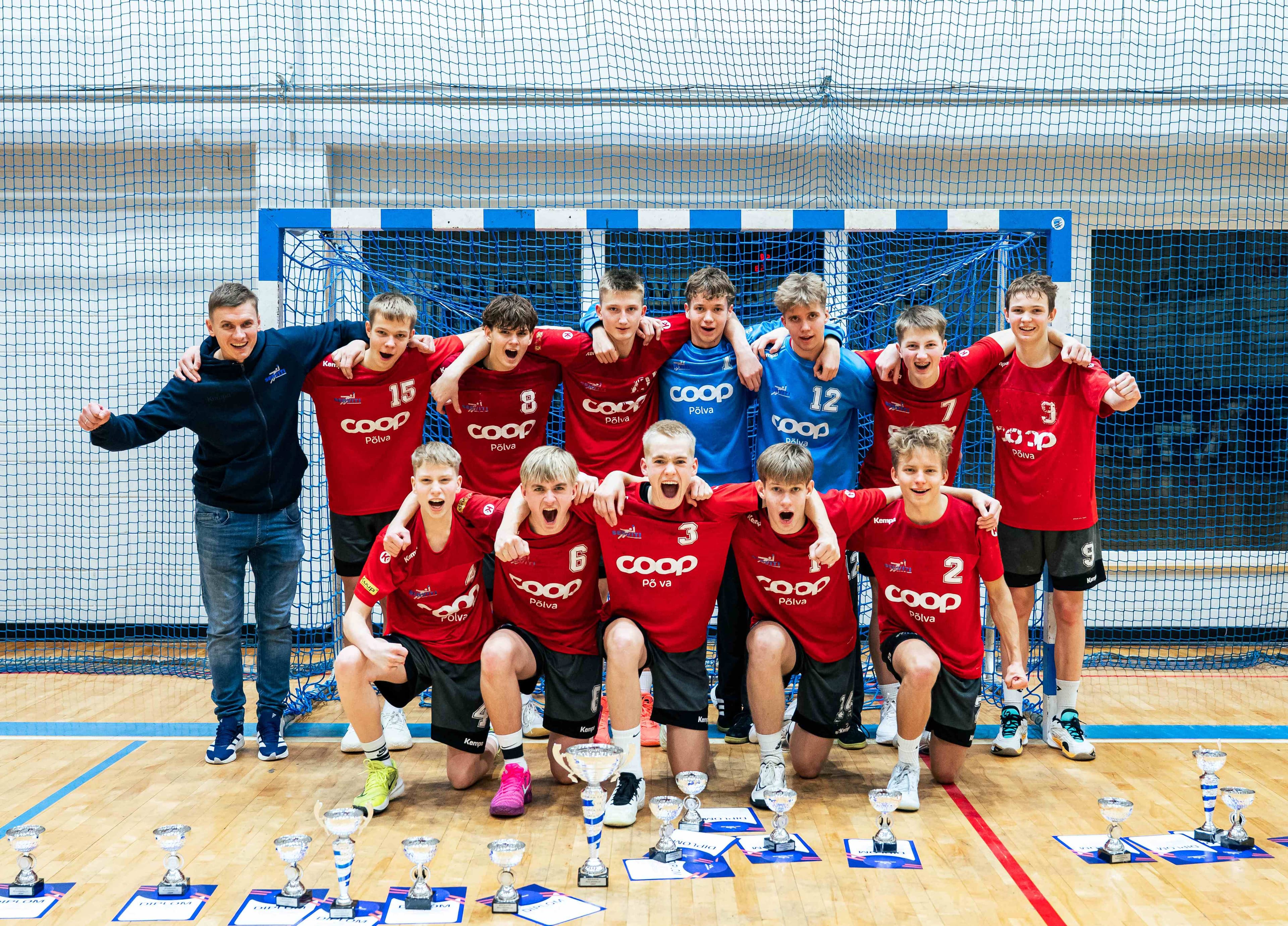 Põlva KPK/Põlva SK võistkond on 2025 Eesti karikavõitja noormeeste U16 käsipallis