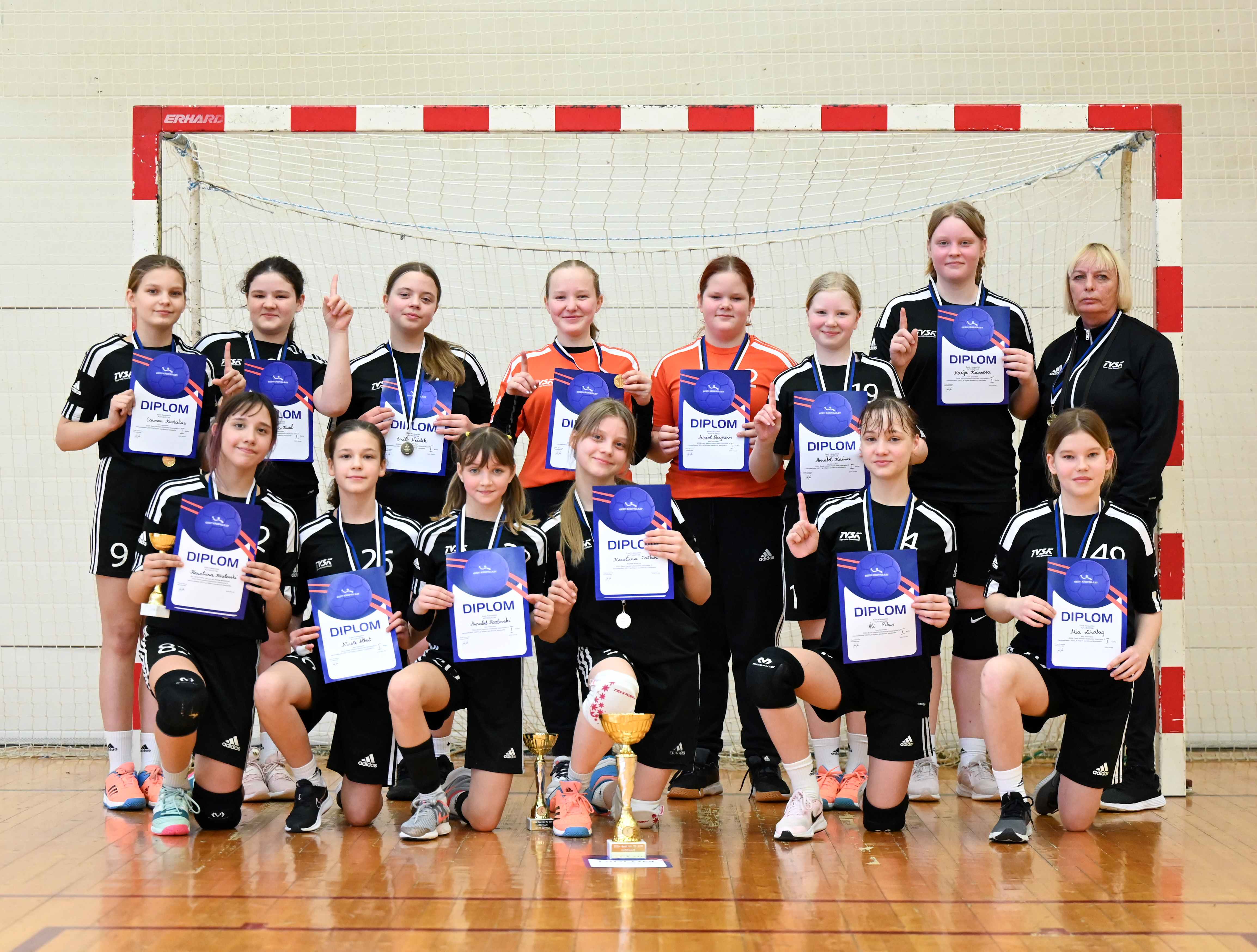 SK Tapa/Tapa valla Spordikooli võistkond on 2024 Eesti meister tütarlaste D vanuseklassi käsipallis
