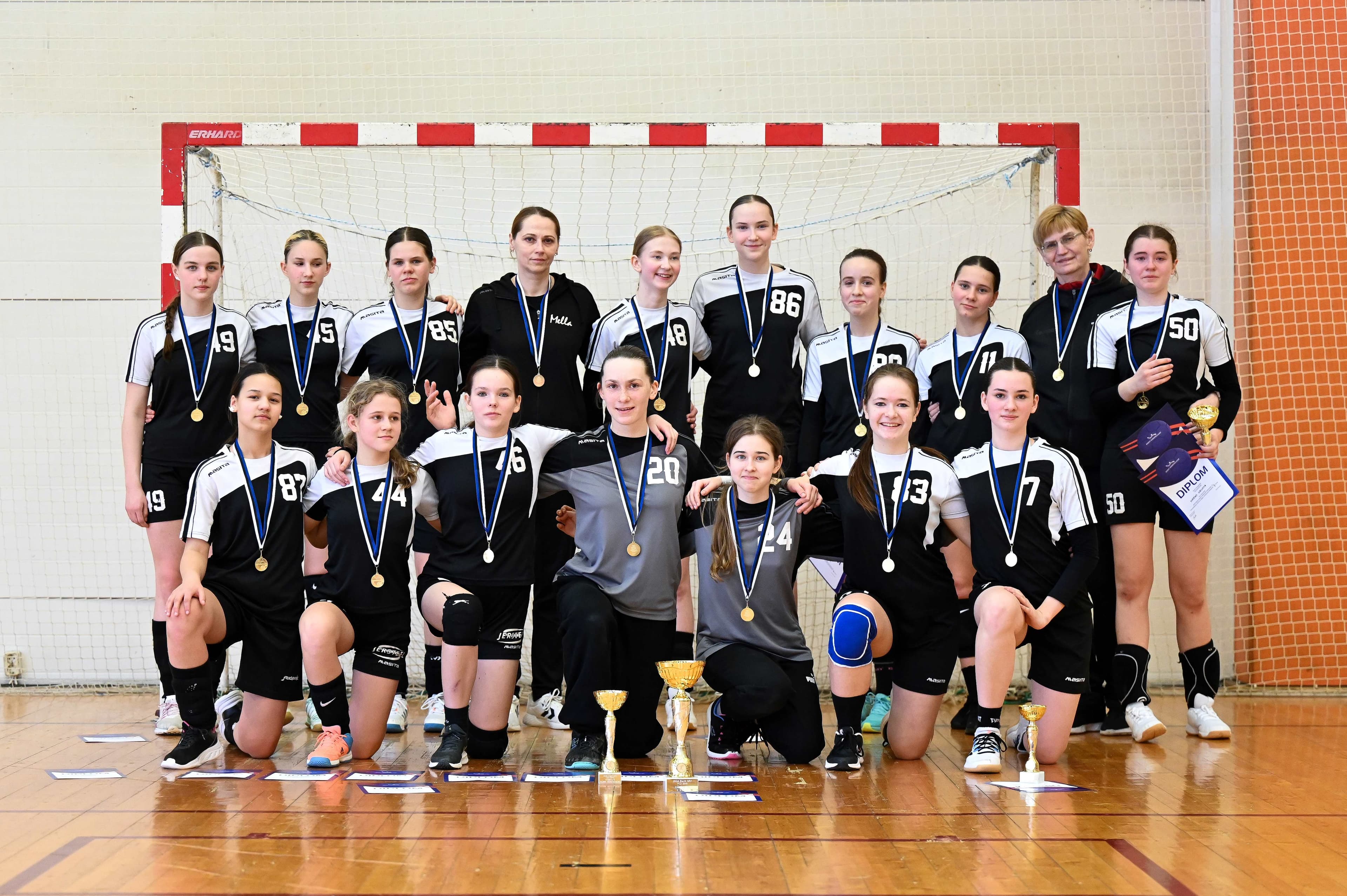 Käsipalliklubi Mella 1 võistkond on 2024 Eesti meister tütarlaste C2 vanuseklassi käsipallis