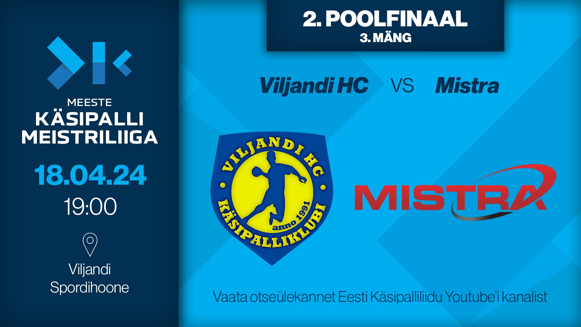 Vaata 2024 Eesti meistrivõistluste meeste meistriliiga otsustavat poolfinaalmängu
