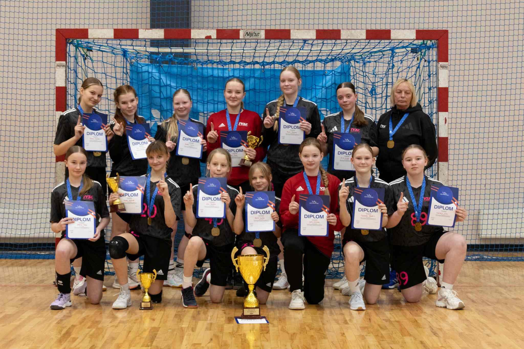 SK Tapa/Tapa valla Spordikool võistkond on 2026 Eesti meister tütarlaste U14 käsipallis